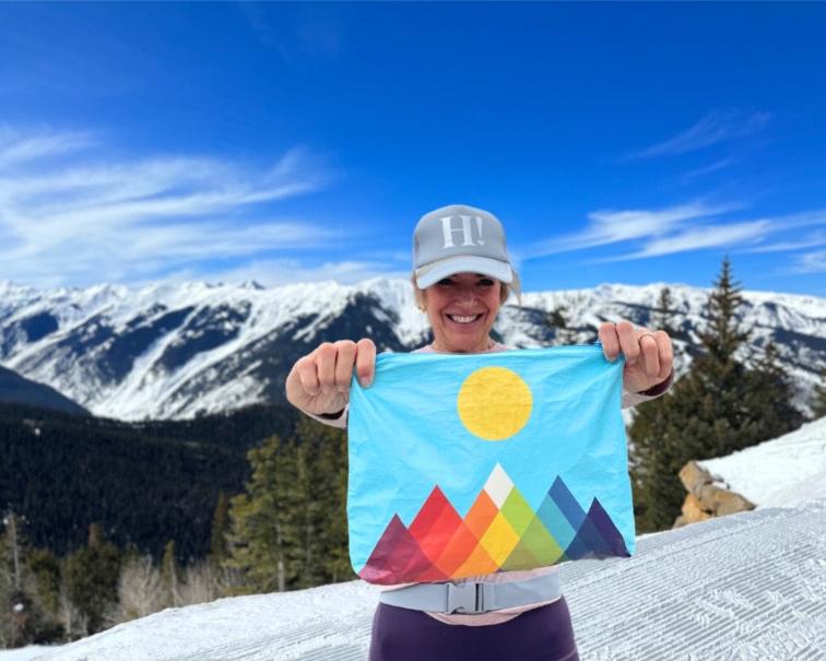 Verken het buitenleven met vertrouwen: waterdicht draagbaar etui - middelgroot ritspakket in Mountain Brights