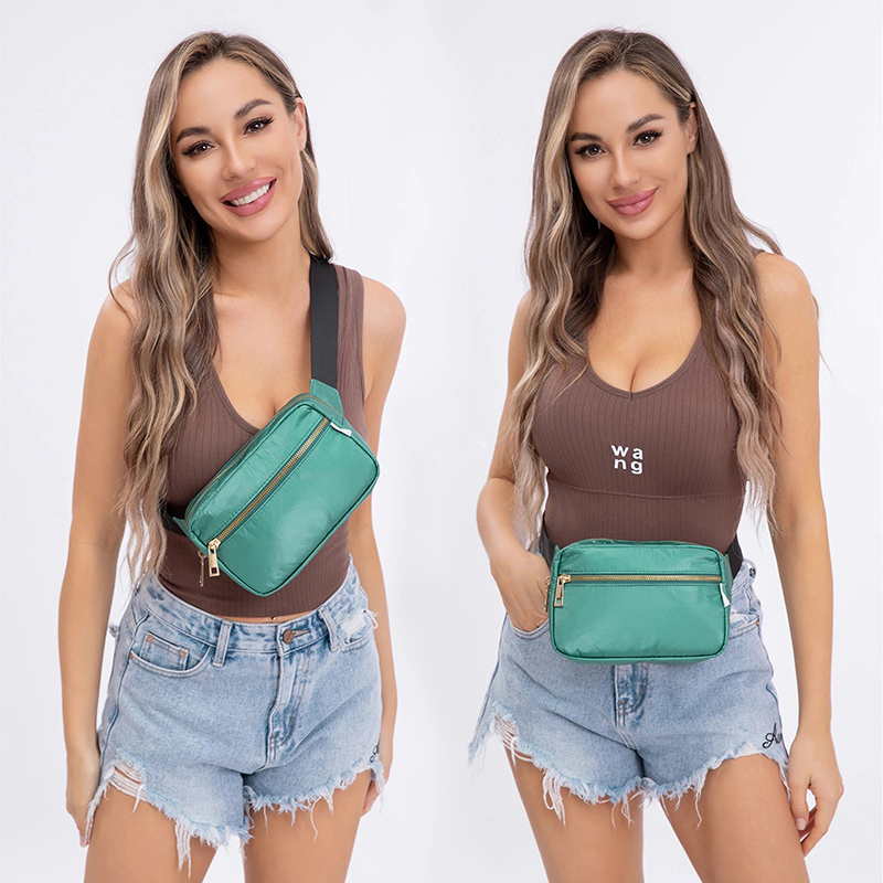 Groene Tyvek Sling Crossbody Bag – Stijlvol reisheuptasje voor heren en dames | Perfect voor het dragen van Nintendo Switch OLED