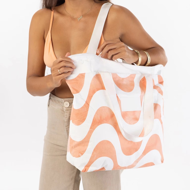 Grote spatwaterdichte DuPont™ Tyvek®-tas – waterdichte strand- en boodschappentas met rits