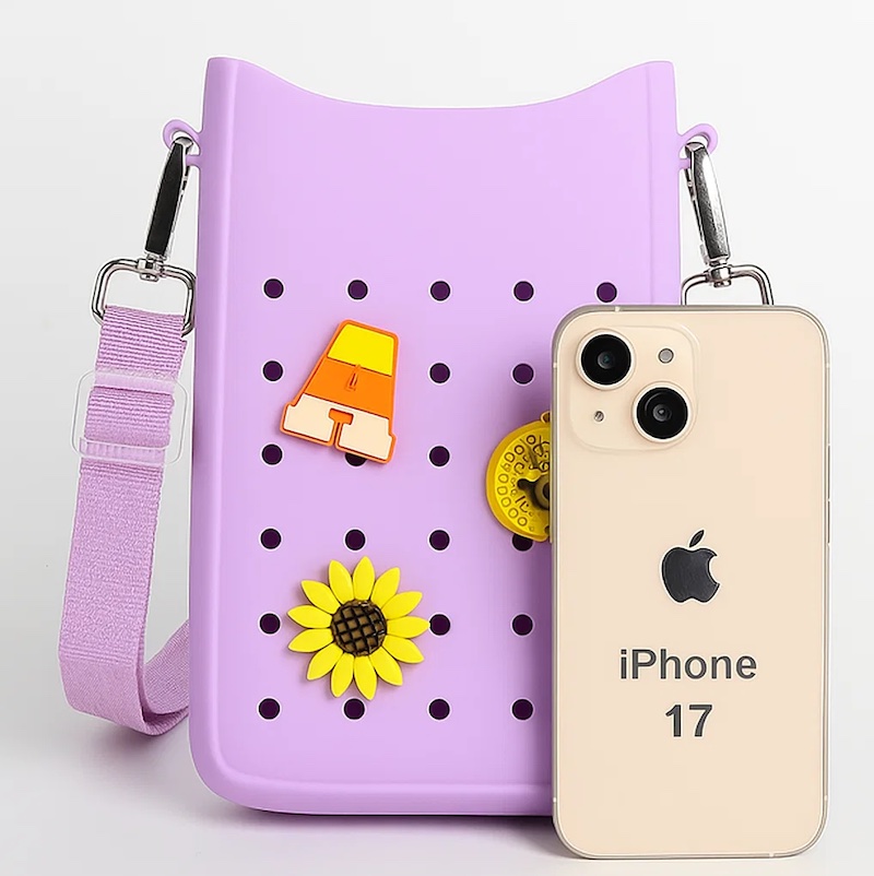 Mode Candy siliconen schoudertas voor dames, geschikt voor iPhone 17, Pro, Pro Max - waterdicht en draagbaar crossbody voor reizen en dagelijks gebruik